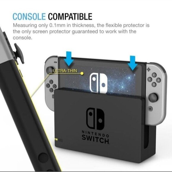 Nintendo Switch 2017 Screen Protector 3-Pack – Dock Compatible - Picture 6 of 6